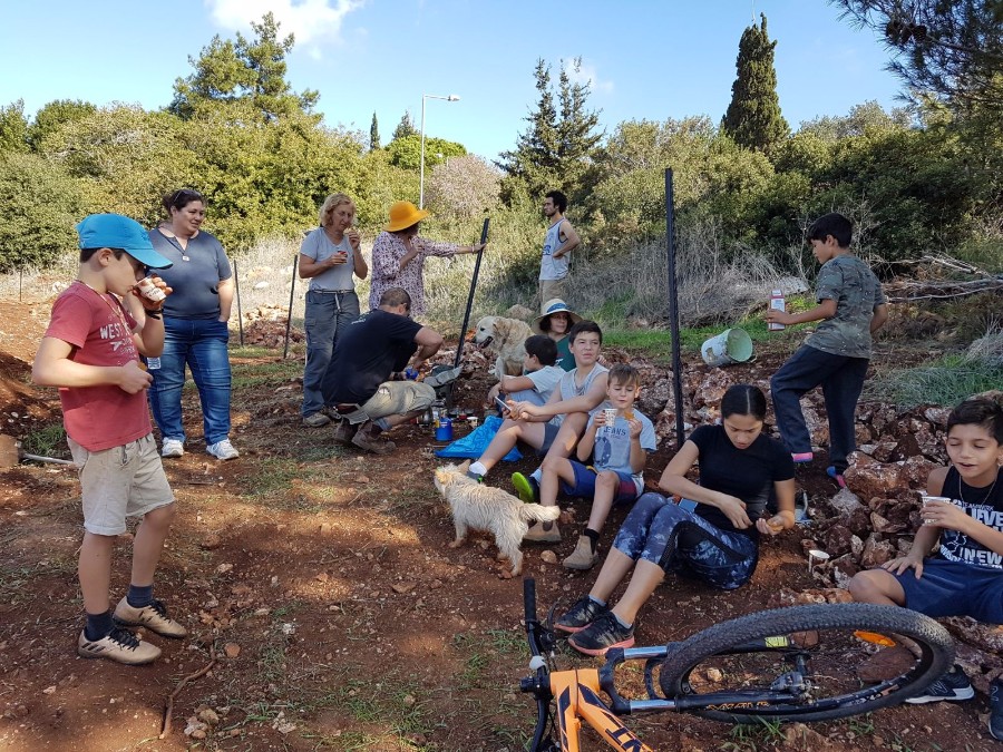 הקמת הגינה 2017