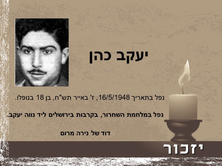 יום הזיכרון לחללי מערכות ישראל ולנפגעי פעולות האיבה רשימת הנופלים