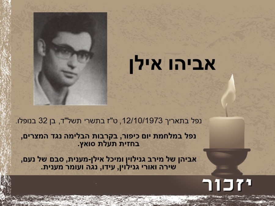 יום הזיכרון לחללי מערכות ישראל ולנפגעי פעולות האיבה רשימת הנופלים