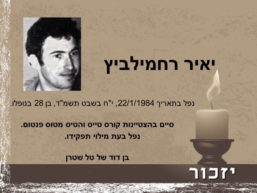 יום הזיכרון לחללי מערכות ישראל ולנפגעי פעולות האיבה רשימת הנופלים